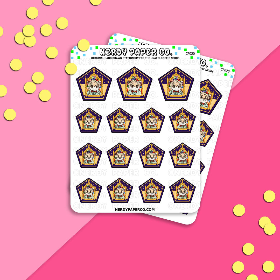 Choco Frog no. 20 | Candy Wizard - Hand Drawn Vinyl Sticker Sheet - CF020