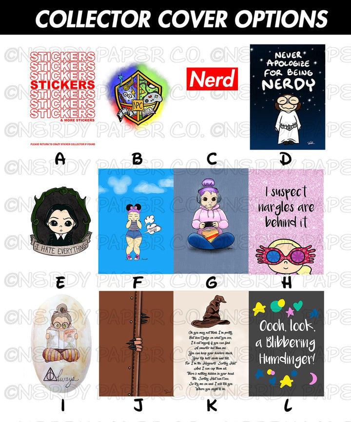 REUSABLE STICKER COLLECTOR BOOK COVERS