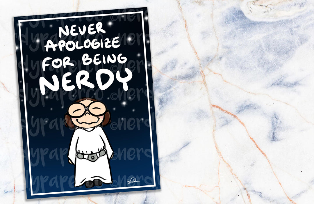 NERDY LEIA - Hand Drawn Planner Dashboard- DB027