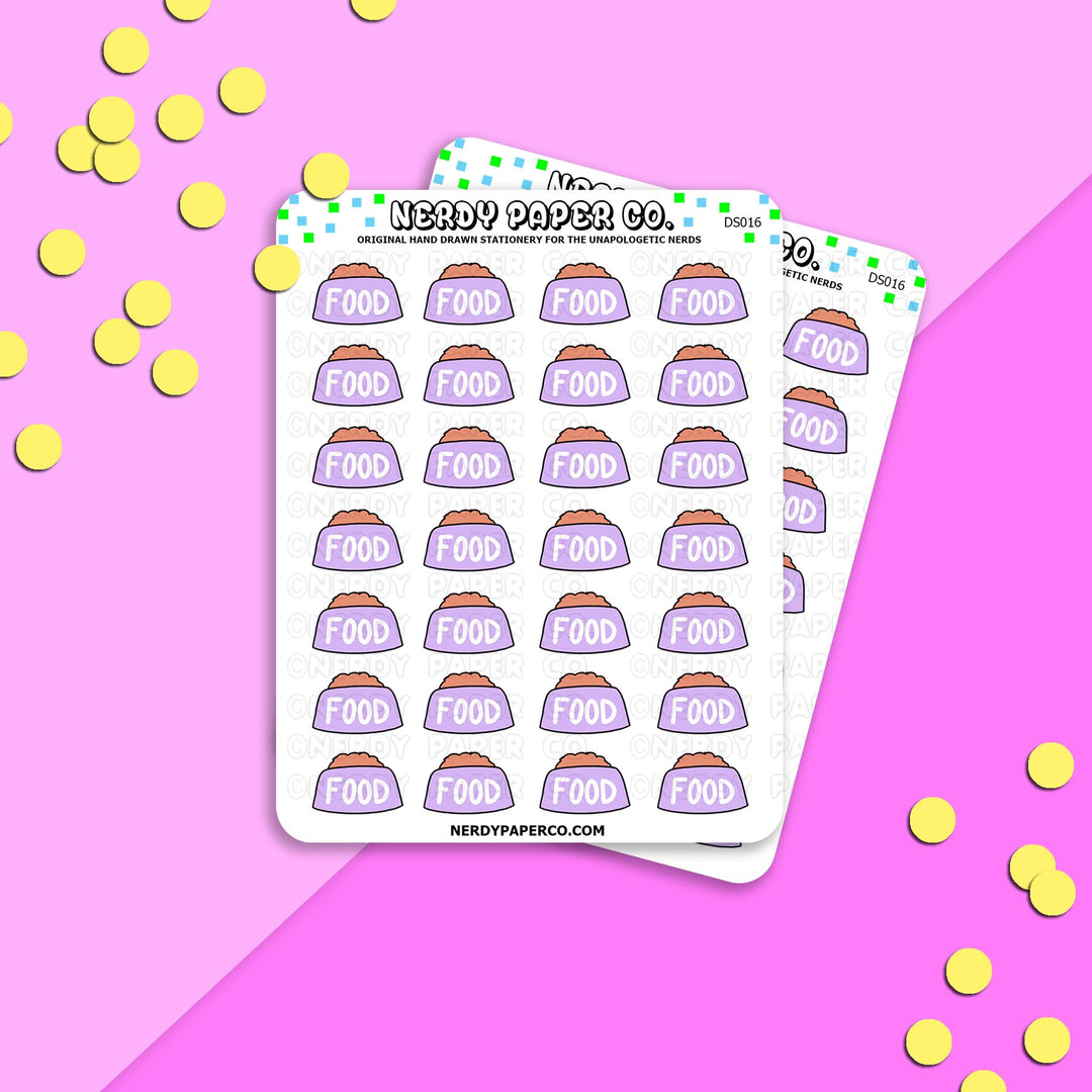 PET FOOD - Hand Drawn Planner Stickers - DS016