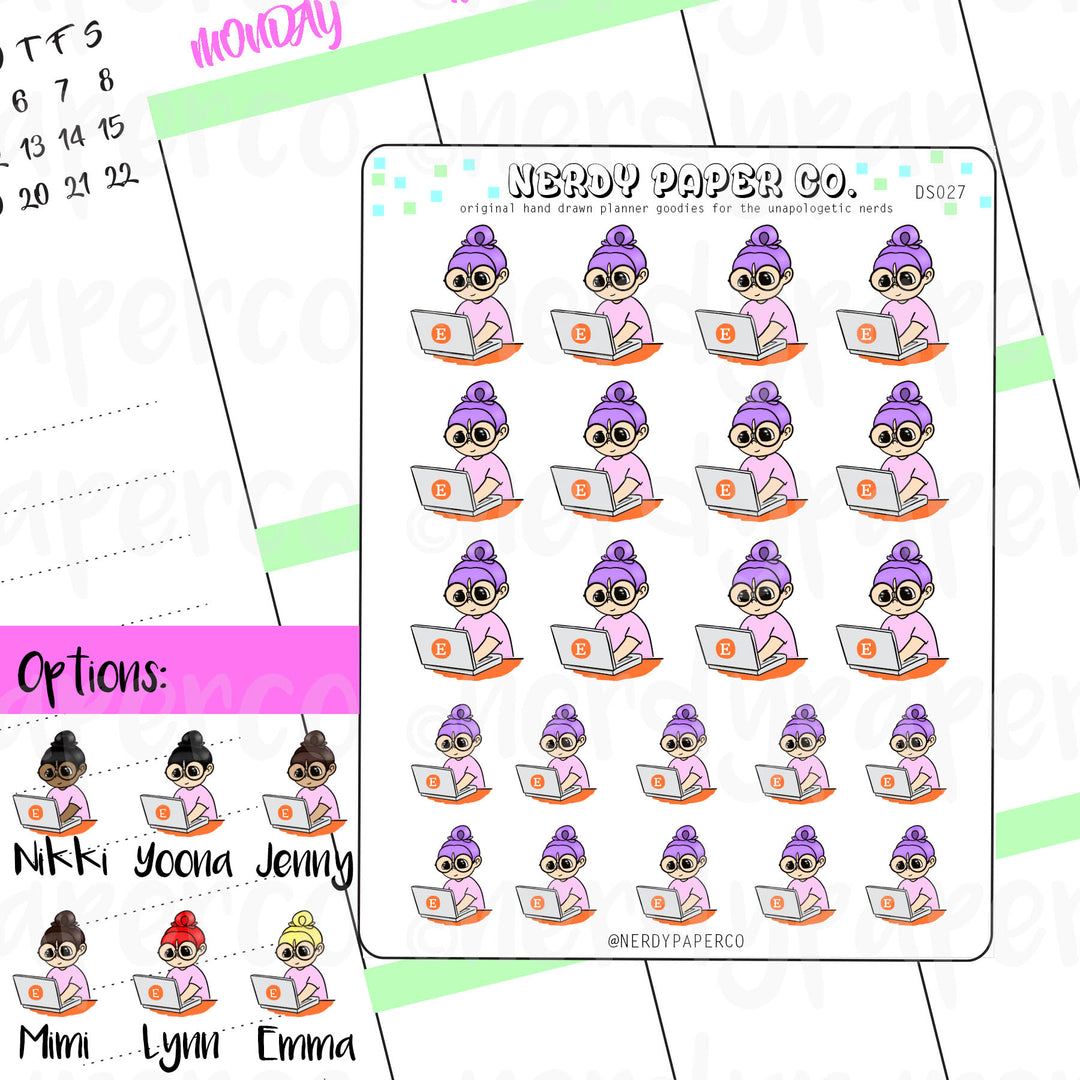 ETSY SHOPPING / Hand Drawn Planner Stickers / Deco - DS027