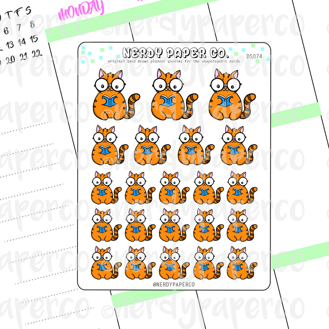 SUKI READS - Hand Drawn Planner Stickers - DS074