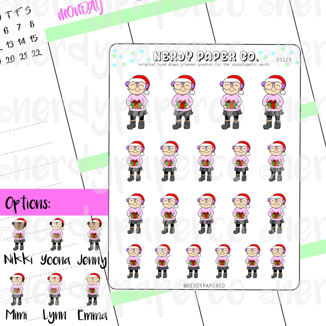 KAYLA DOES PRESENTS / Hand Drawn Planner Stickers / Deco - DS124