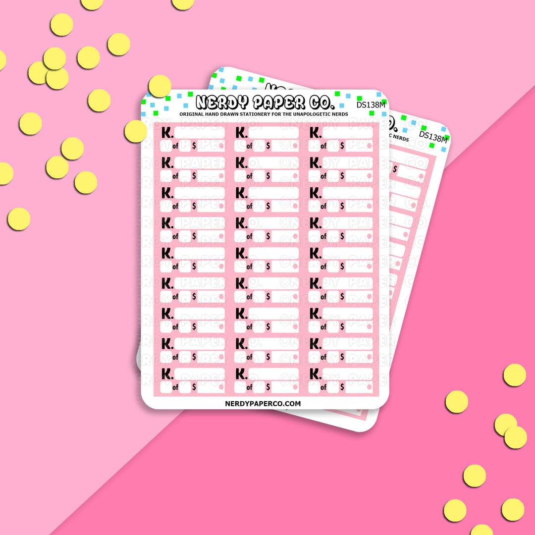 'KLAAHNA' Payment Plan | MICRO - Hand Drawn Planner Stickers - FS138M