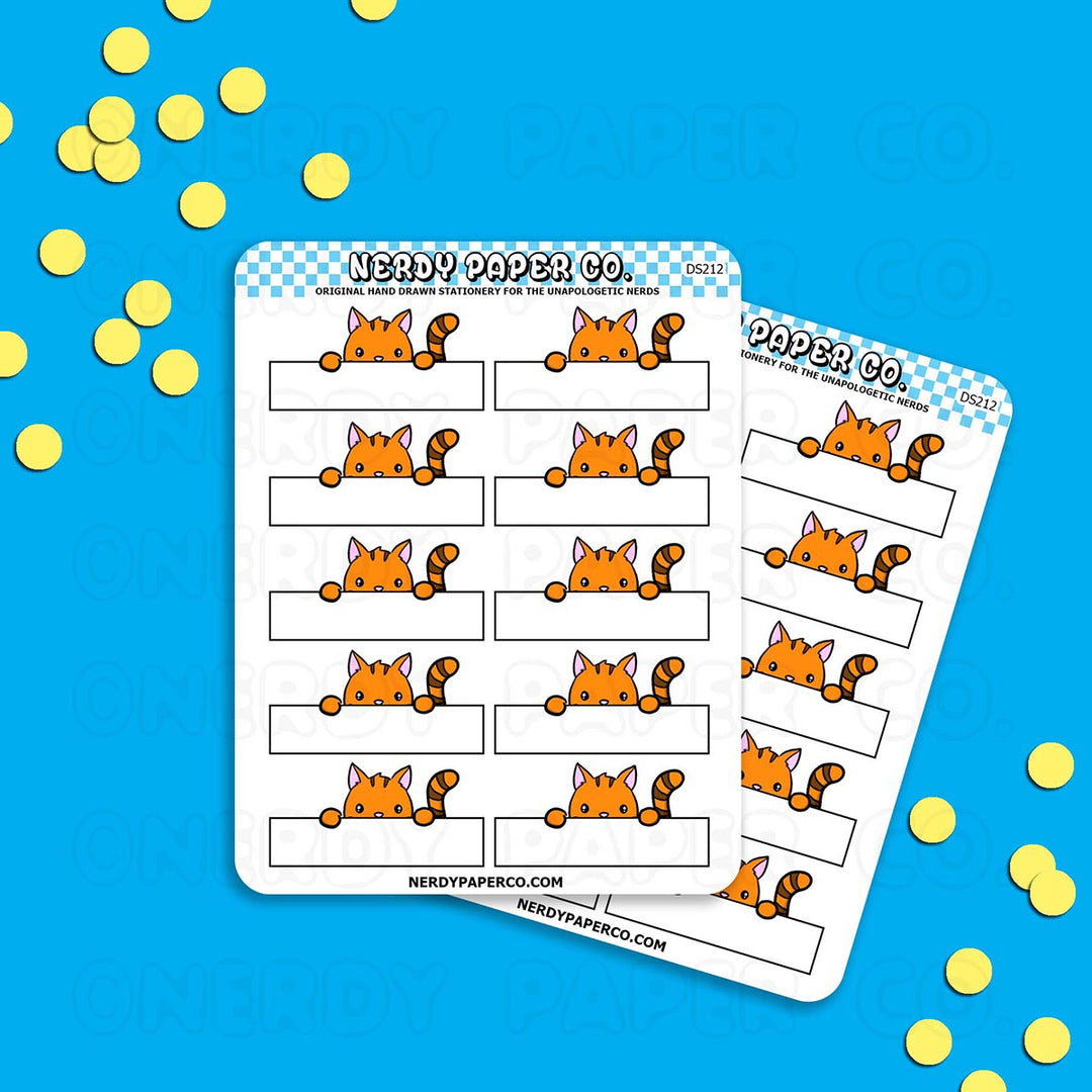 SUKI HEADER - Hand Drawn Planner Stickers - DS212