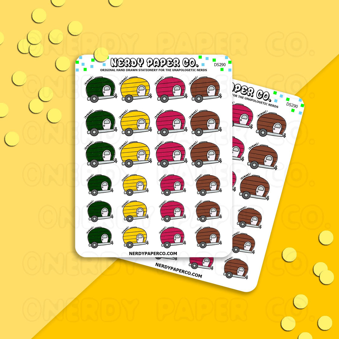 TINY HOME - Hand Drawn Travel Planner Stickers - DS290