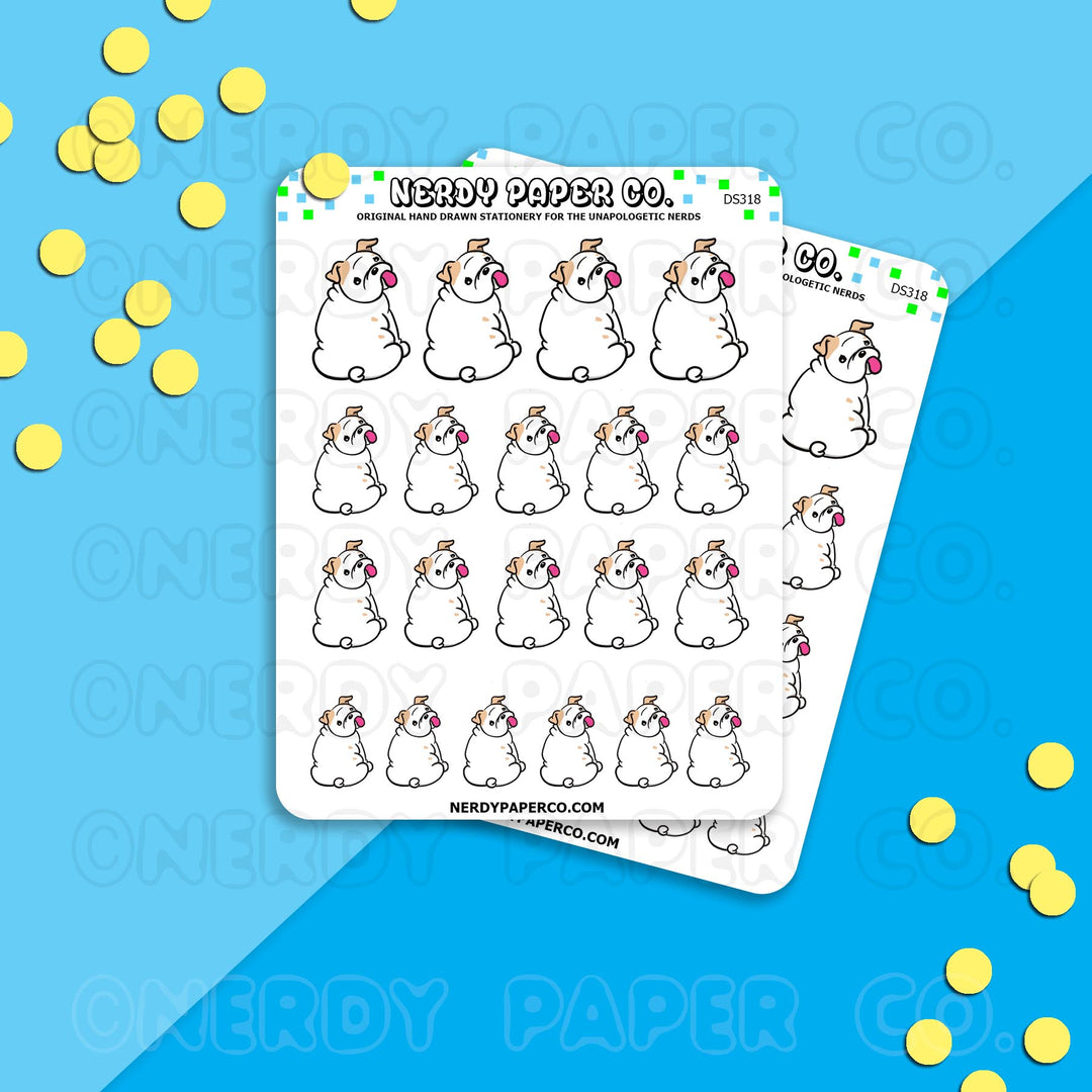 CUTIE THEO - Hand Drawn Planner Stickers - DS318