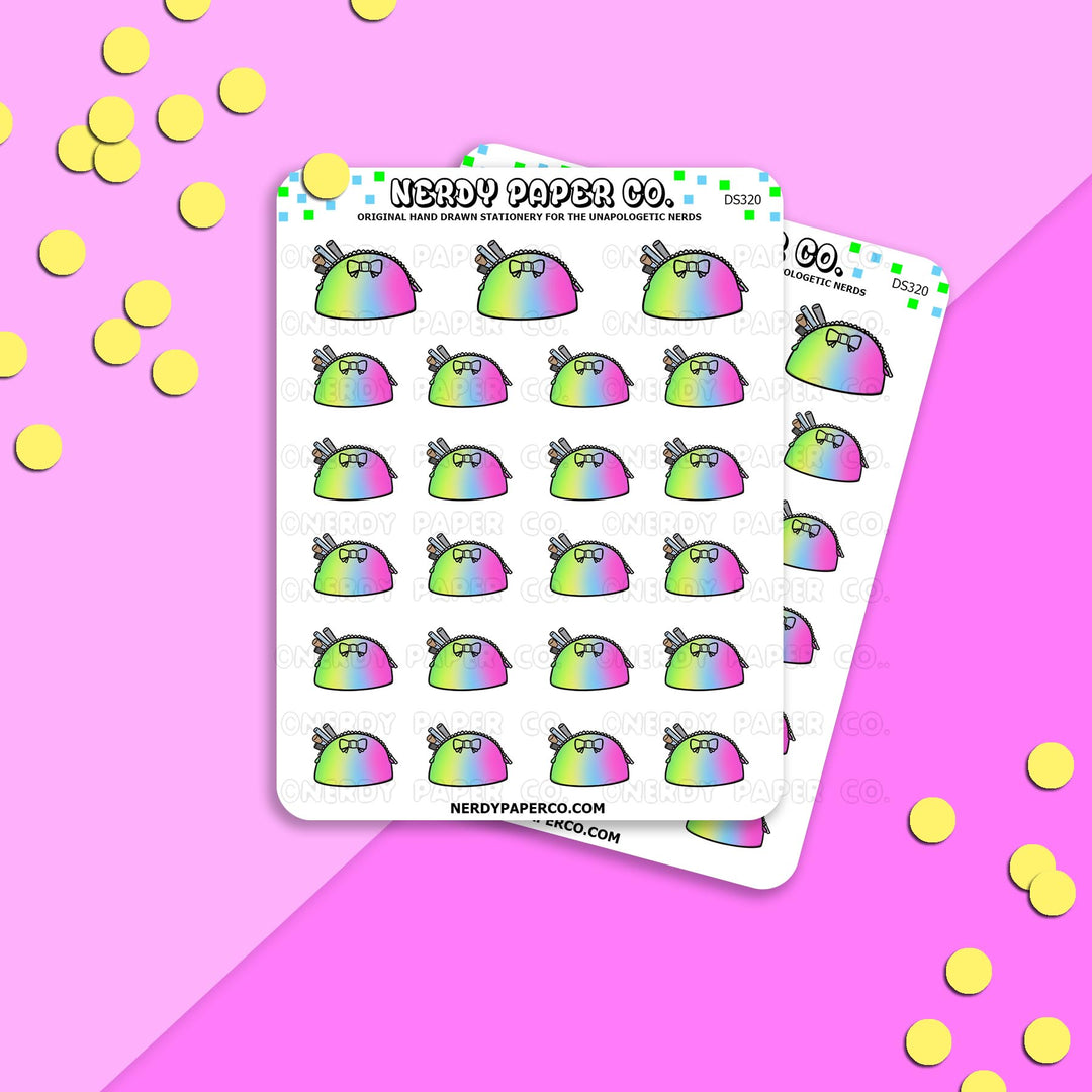 MAKEUP BAG - Hand Drawn Planner Stickers - DS320