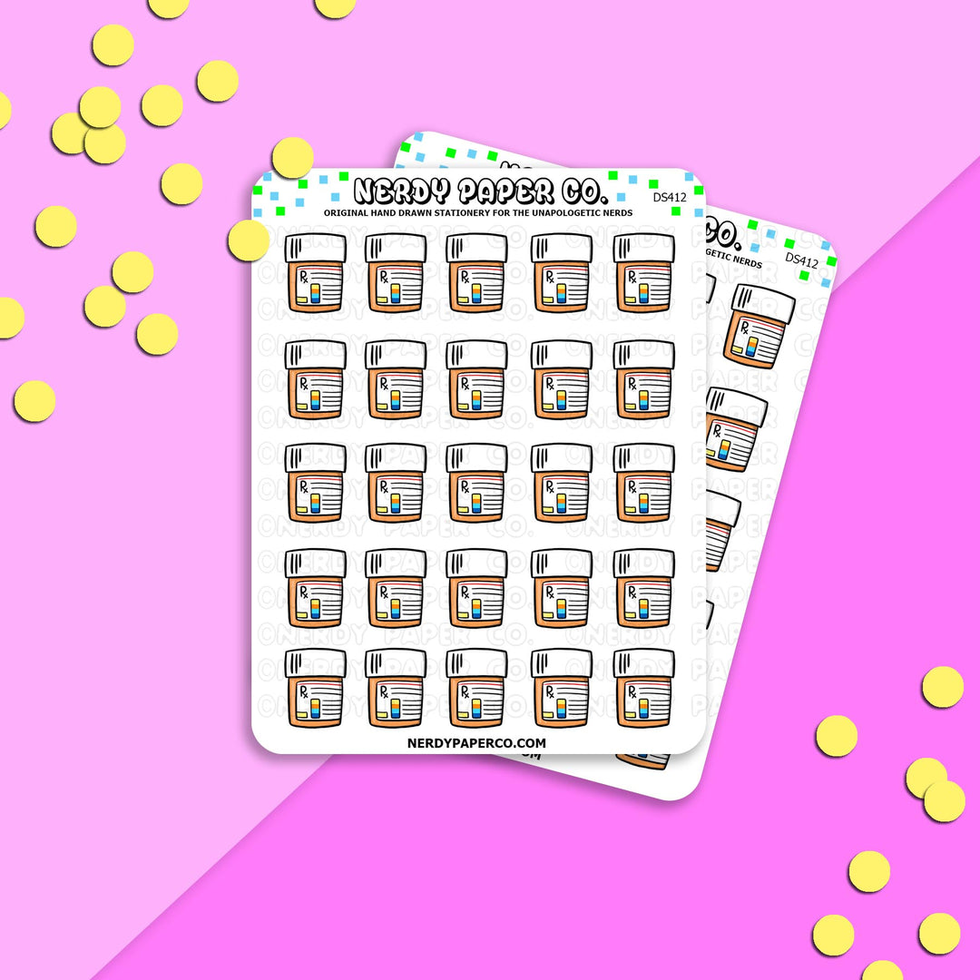PILLS - Hand Drawn Planner Stickers - DS412