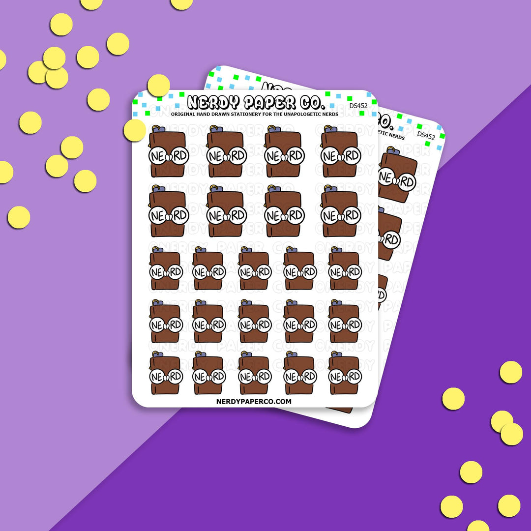 BOOK NERD - Hand Drawn Planner Stickers - DS452