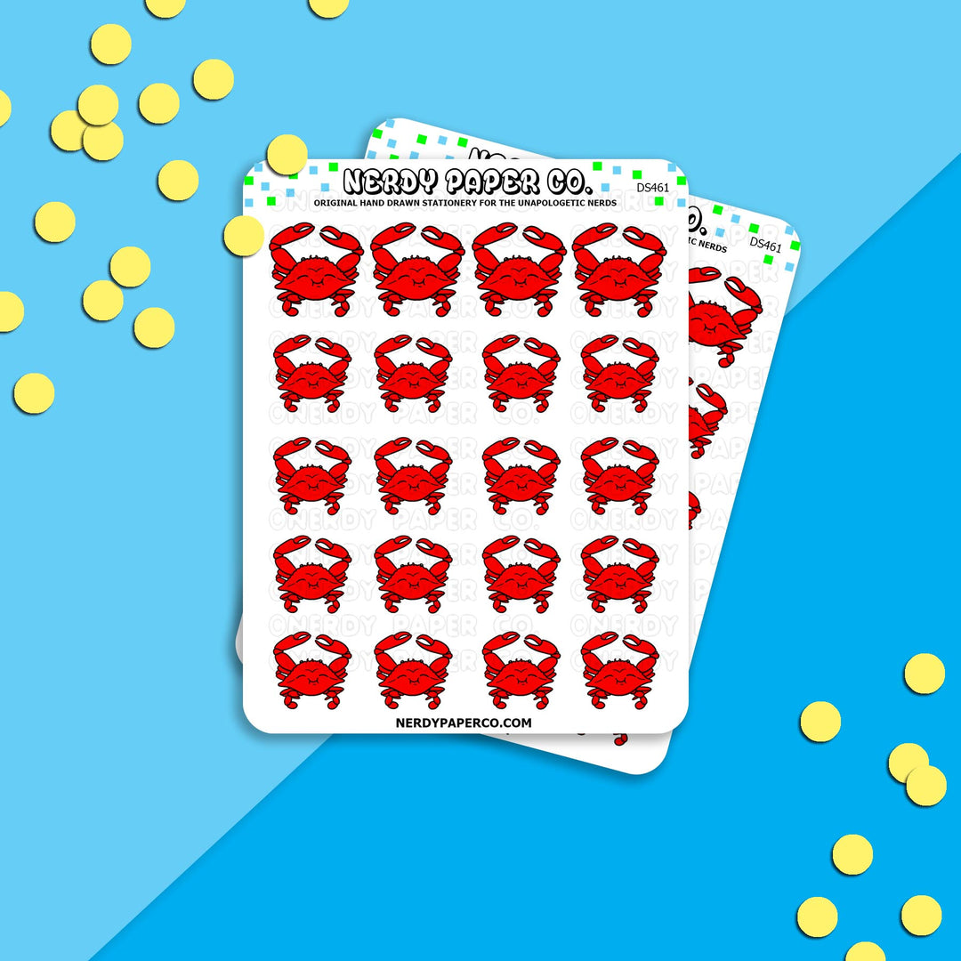 CRABS - Hand Drawn Planner Stickers - DS461