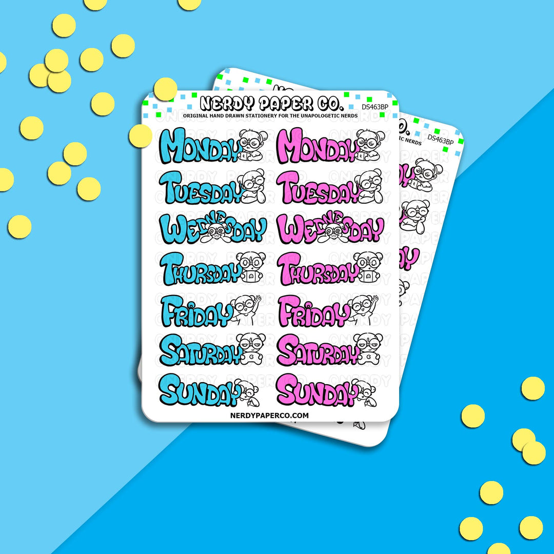KAYLA DATES | Hand Drawn Planner Stickers - Deco | DS463BP