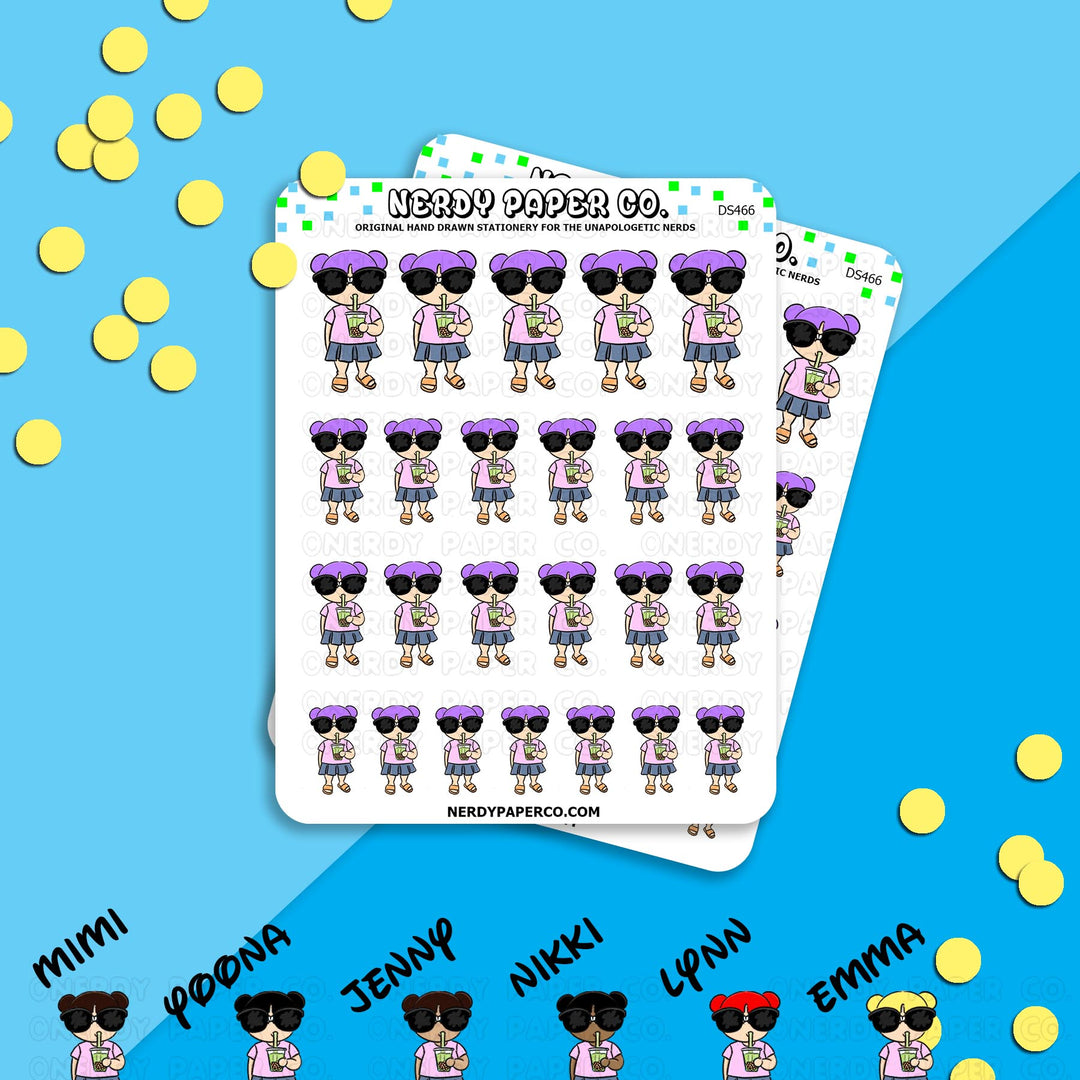KAYLA SIPS - Hand Drawn Planner Stickers - Deco - DS466