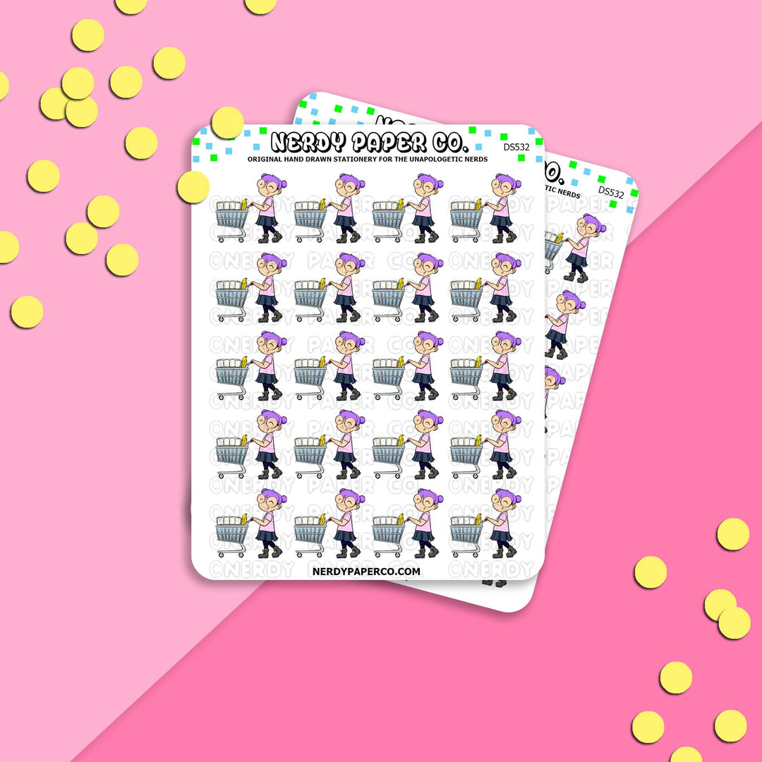 Wholesale Club Shopping Kayla - Hand Drawn Planner Stickers Deco- DS532