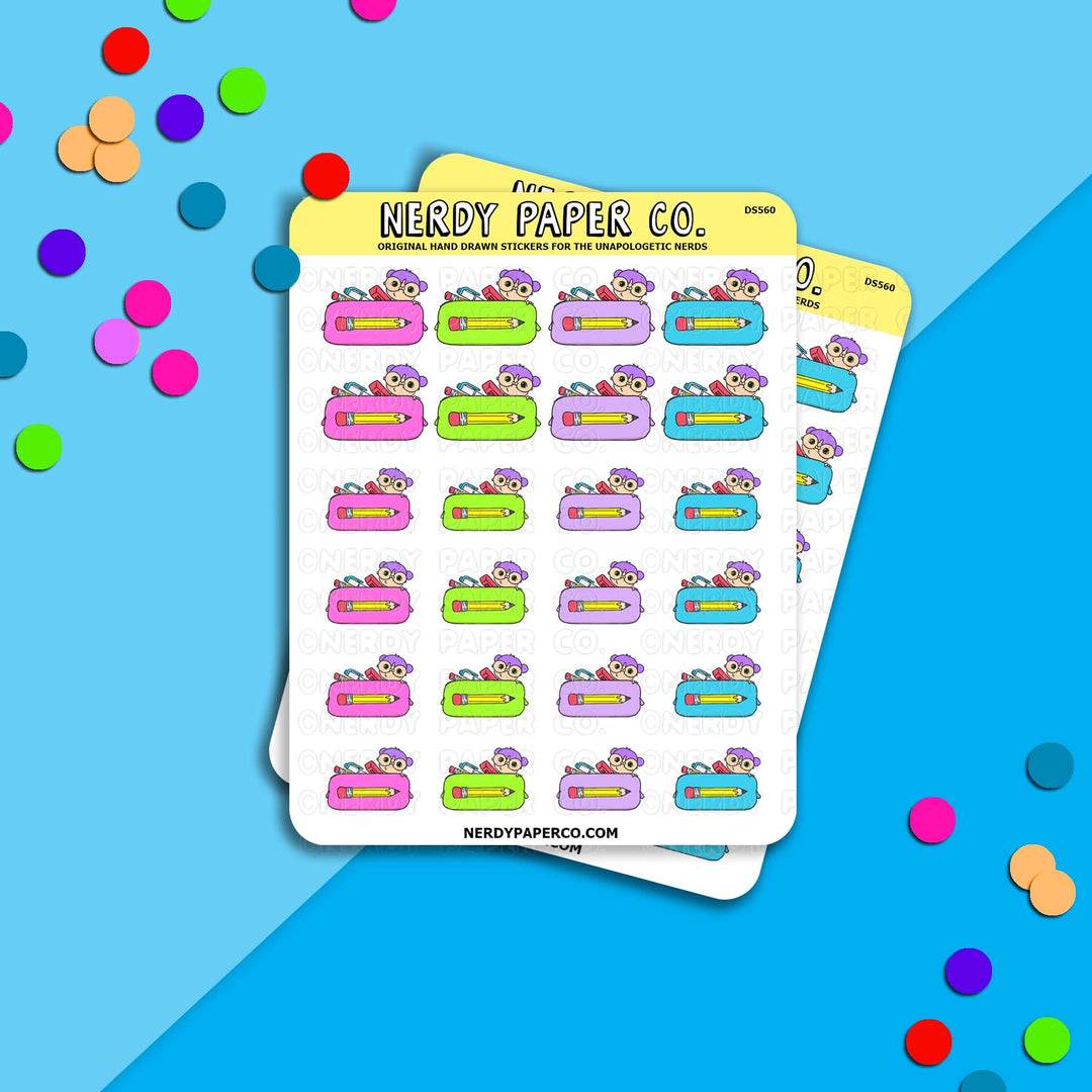 Kayla's Pencil case - Hand Drawn Stickers - DS560