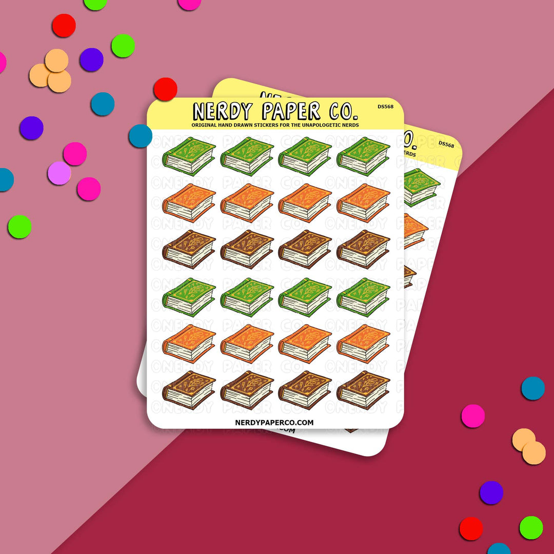 Herbology Books - Hand Drawn Stickers - DS568