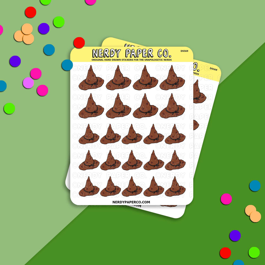 Witch Hats - Hand Drawn Stickers - DS569