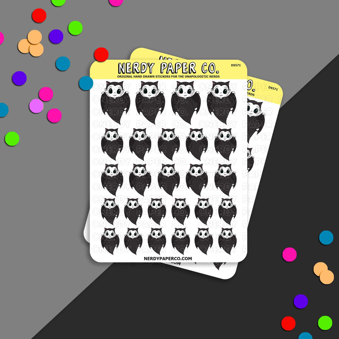 BATGHOST! - Hand Drawn Stickers - DS571