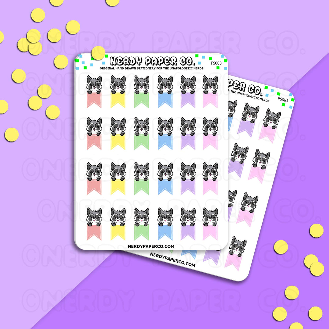 JINI FLAGS - Hand Drawn Planner Stickers - FS083