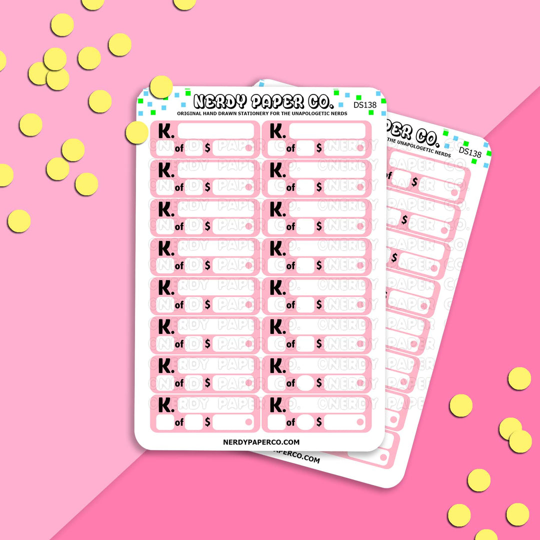 'KLAAHNA' Payment Plan - Hand Drawn Planner Stickers - FS138