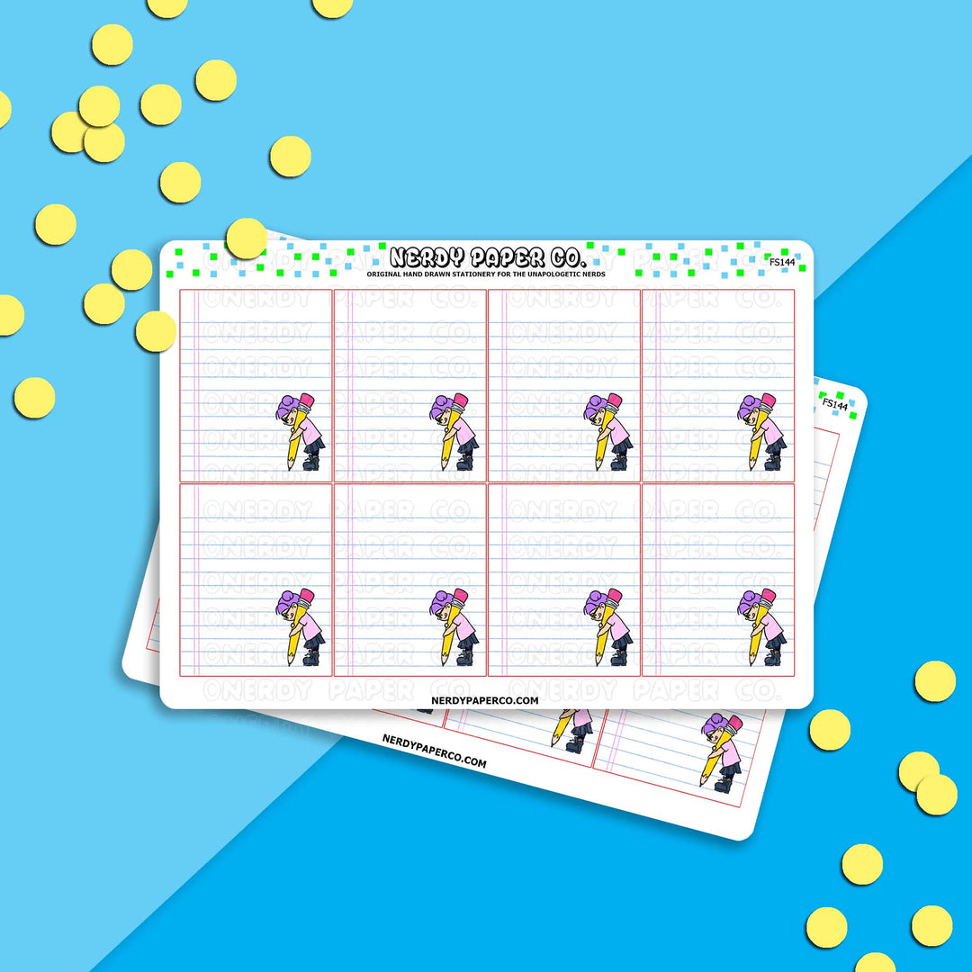 Pencil It In, Kayla | Full Boxes - Hand Drawn Planner Stickers -FS144