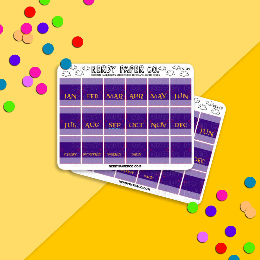 School of Magic Hobonichi Cousin Planner Tabs - FS149