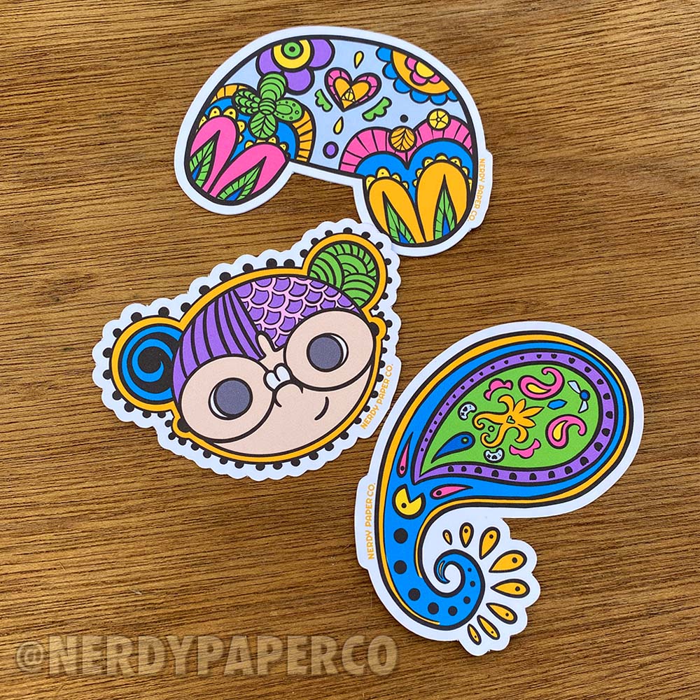 Gamer Paisley Cut Pack - Hand Drawn Die Cuts