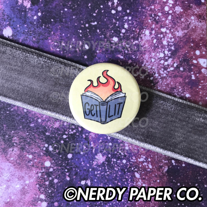 GET LIT |  Handmade Pin Badge