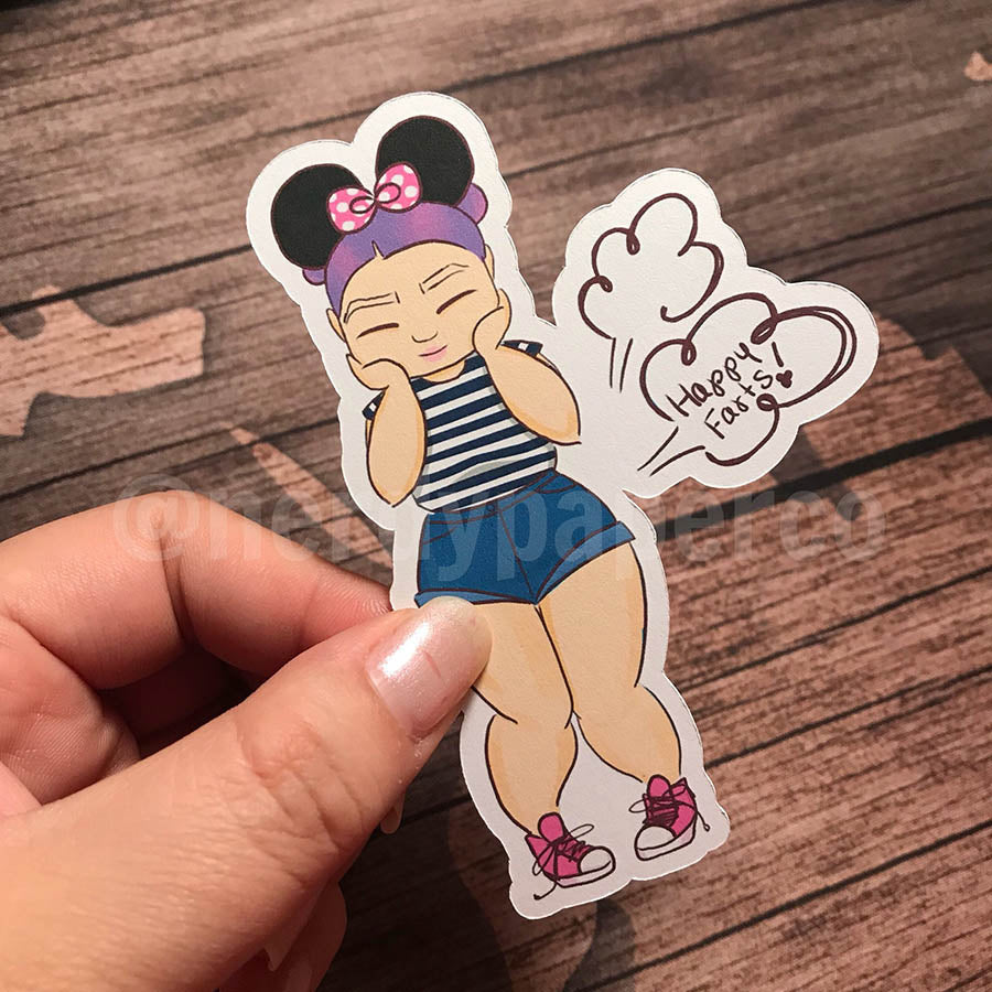 HAPPY FARTS | Beautiful Girls - Hand Drawn Planner Die Cuts