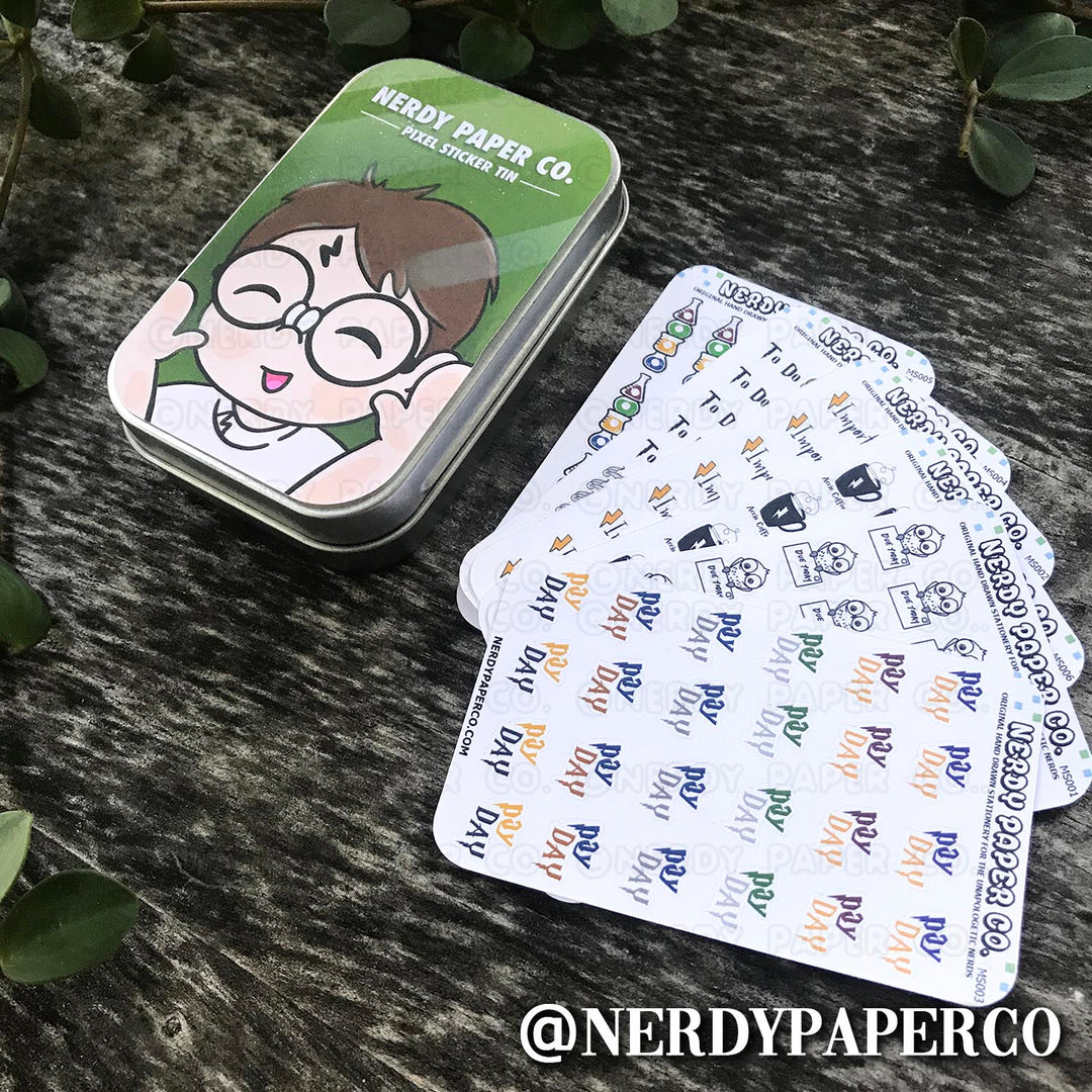 Wiz Boy - Pixel Sticker Tin - PS001