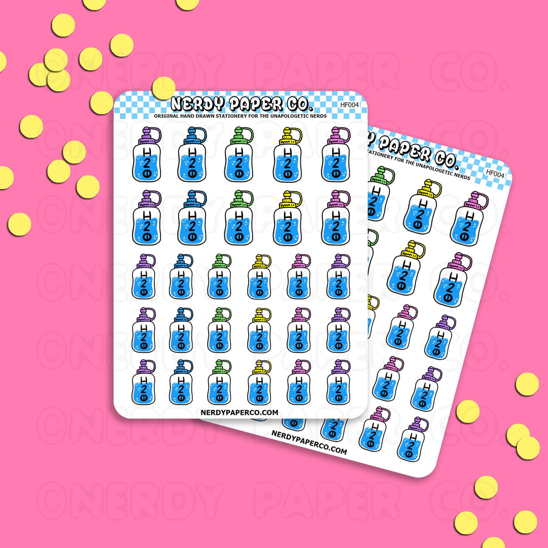 H20 - Hand Drawn Planner Stickers - HF004