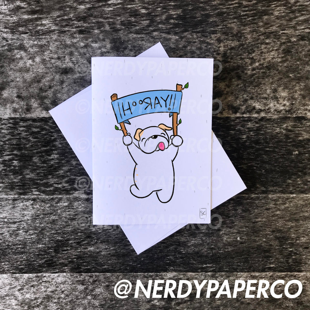 HOORAY! CONGRATULATIONS | Hand Drawn Card