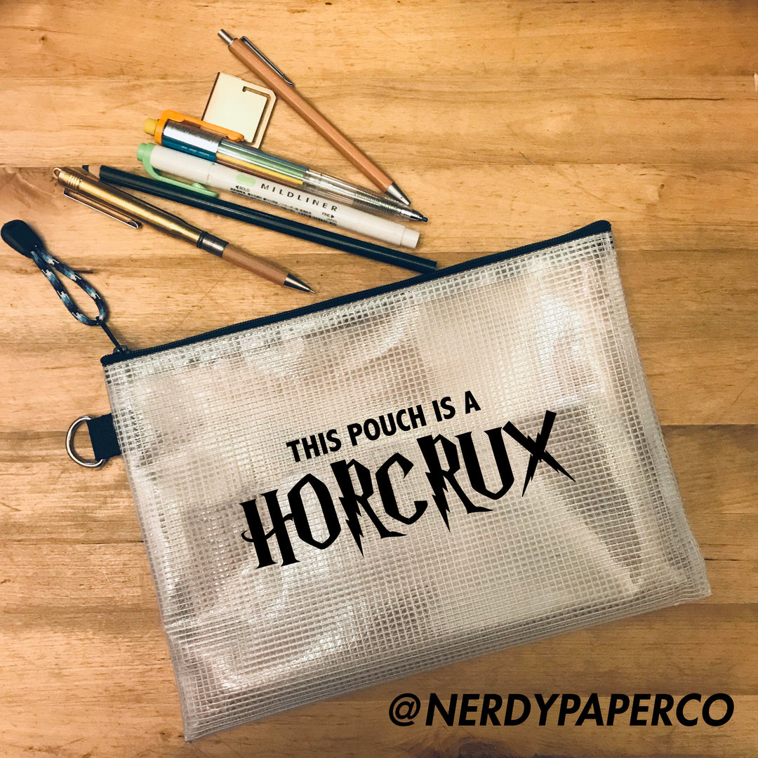 CURSED POUCH | VINYL + MESH ZIP ART POUCH