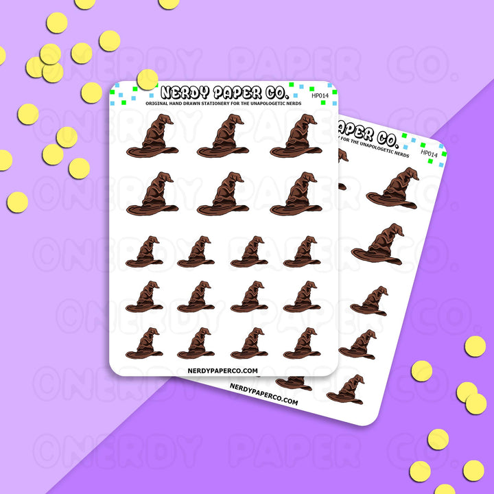 MAGICAL HAT STICKERS - Hand Drawn Stickers - Deco - HP014