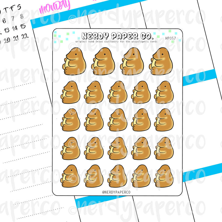 NIFFLER BREAD - Hand Drawn Stickers - HP057