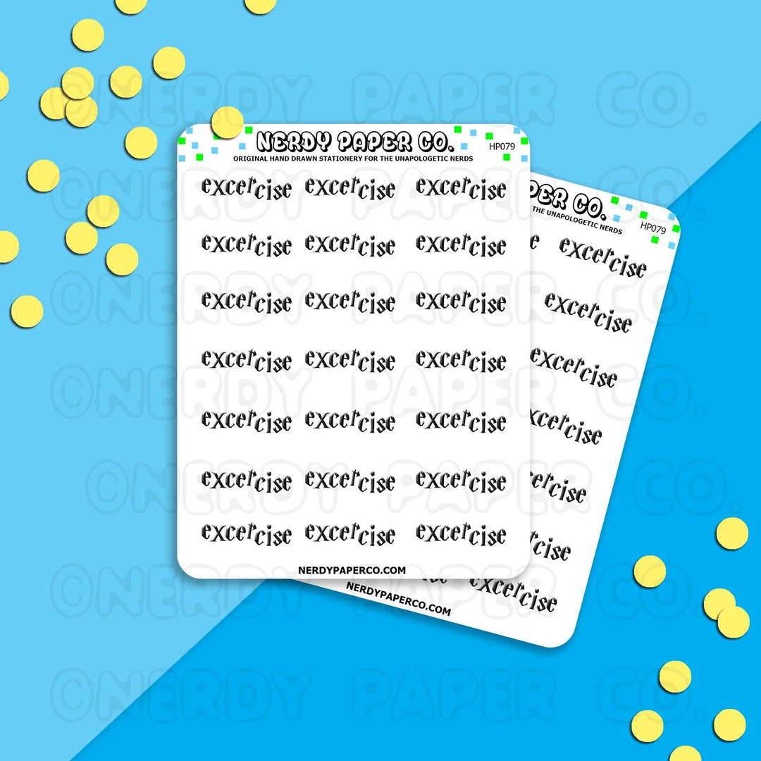 EXERCISE - Hand Drawn Stickers Deco | HP079
