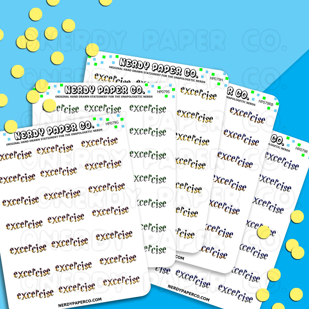 EXERCISE | House Pride - Hand Drawn Stickers Deco | HP079