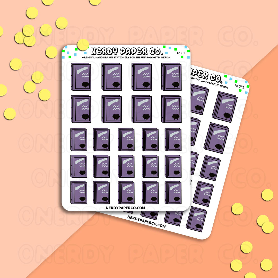 POTIONS BOOK - Hand Drawn Stickers - HP081