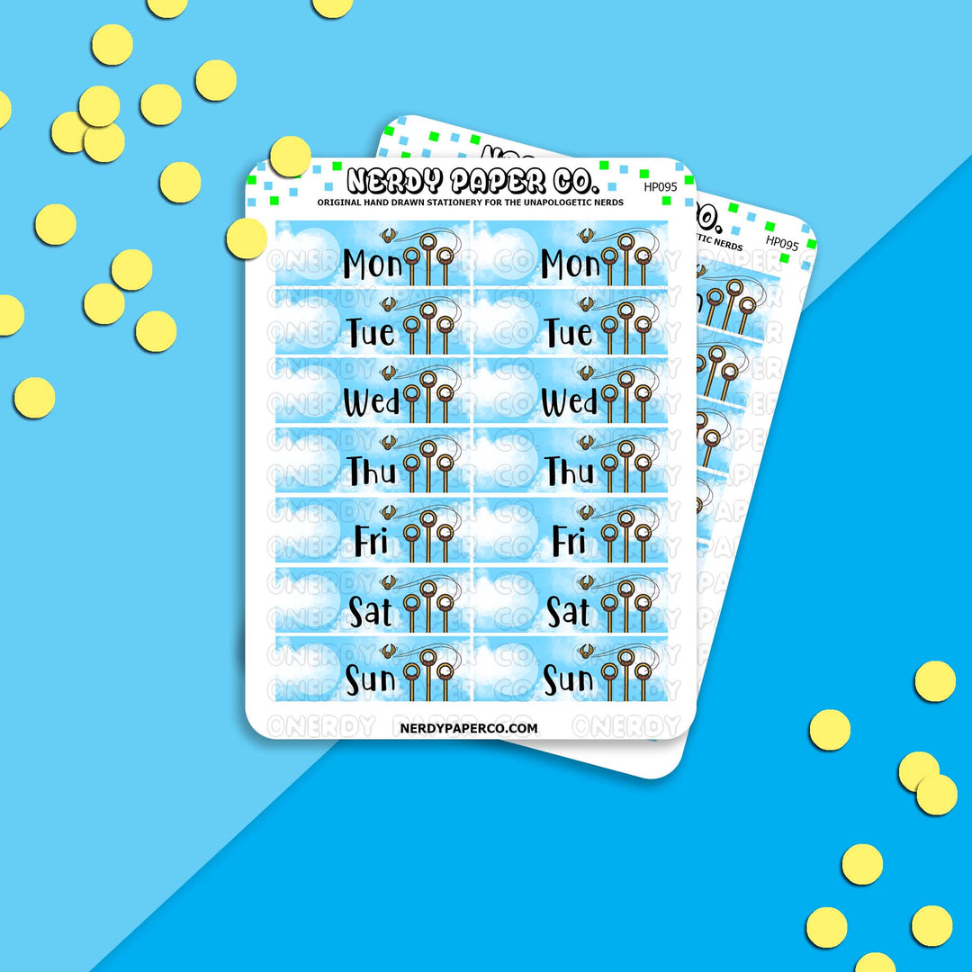 GAME DAY DATE COVERS - Hand Drawn Stickers Deco | HP095