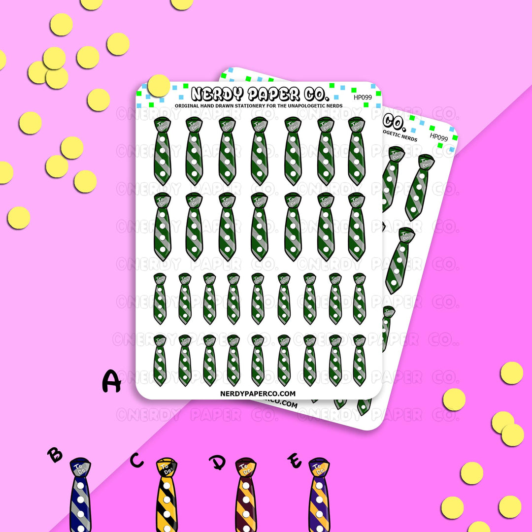 HOUSE TIE BULLET LIST- Hand Drawn Stickers Deco | HP099