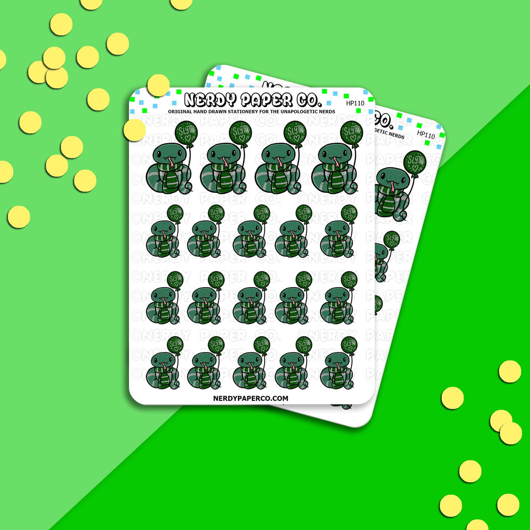 SLYTHERSNAKE PRIDE - Hand Drawn Stickers Deco | HP110