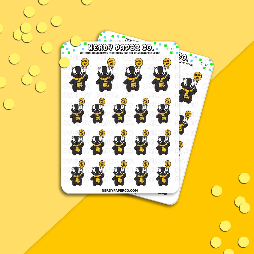 HUFFLEBADGER PRIDE - Hand Drawn Stickers Deco | HP112