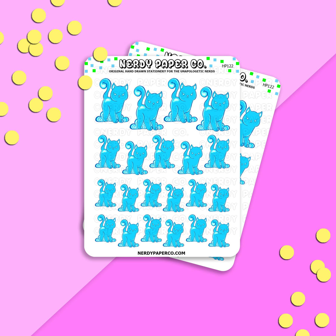 EXPECTO-TABBY! - Hand Drawn Vinyl Sticker Sheet - HP122