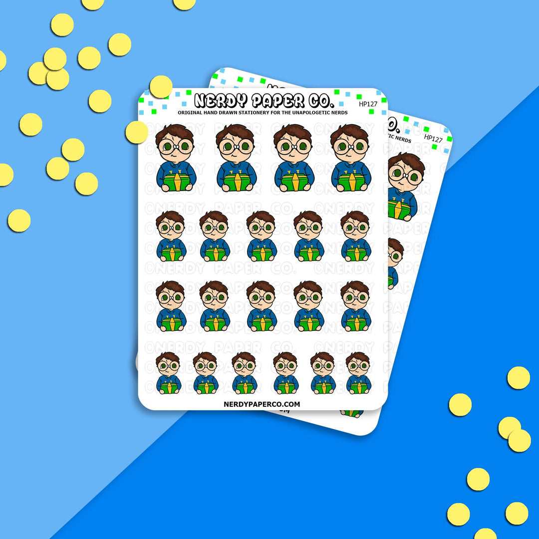 Wizard Boy Gifts | Hand Drawn Stickers - Deco | HP127
