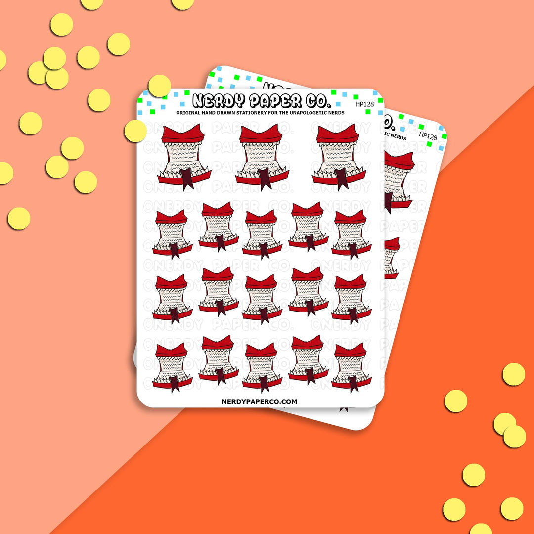 Screaming Letter - Hand Drawn Wizard Vinyl Sticker Sheet - HP128