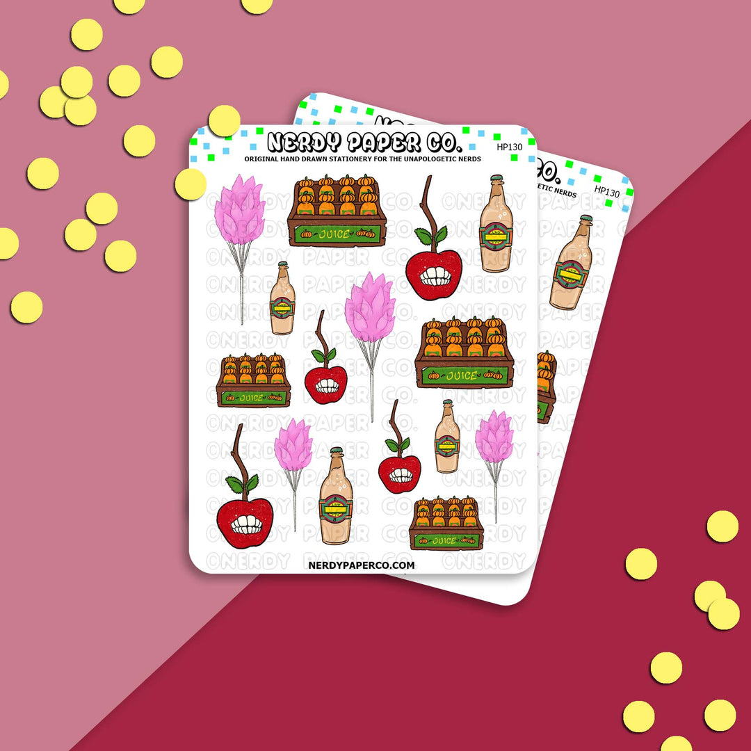 Cirque Sampler | Hand Drawn Character Vinyl Sticker Sheet - HP130