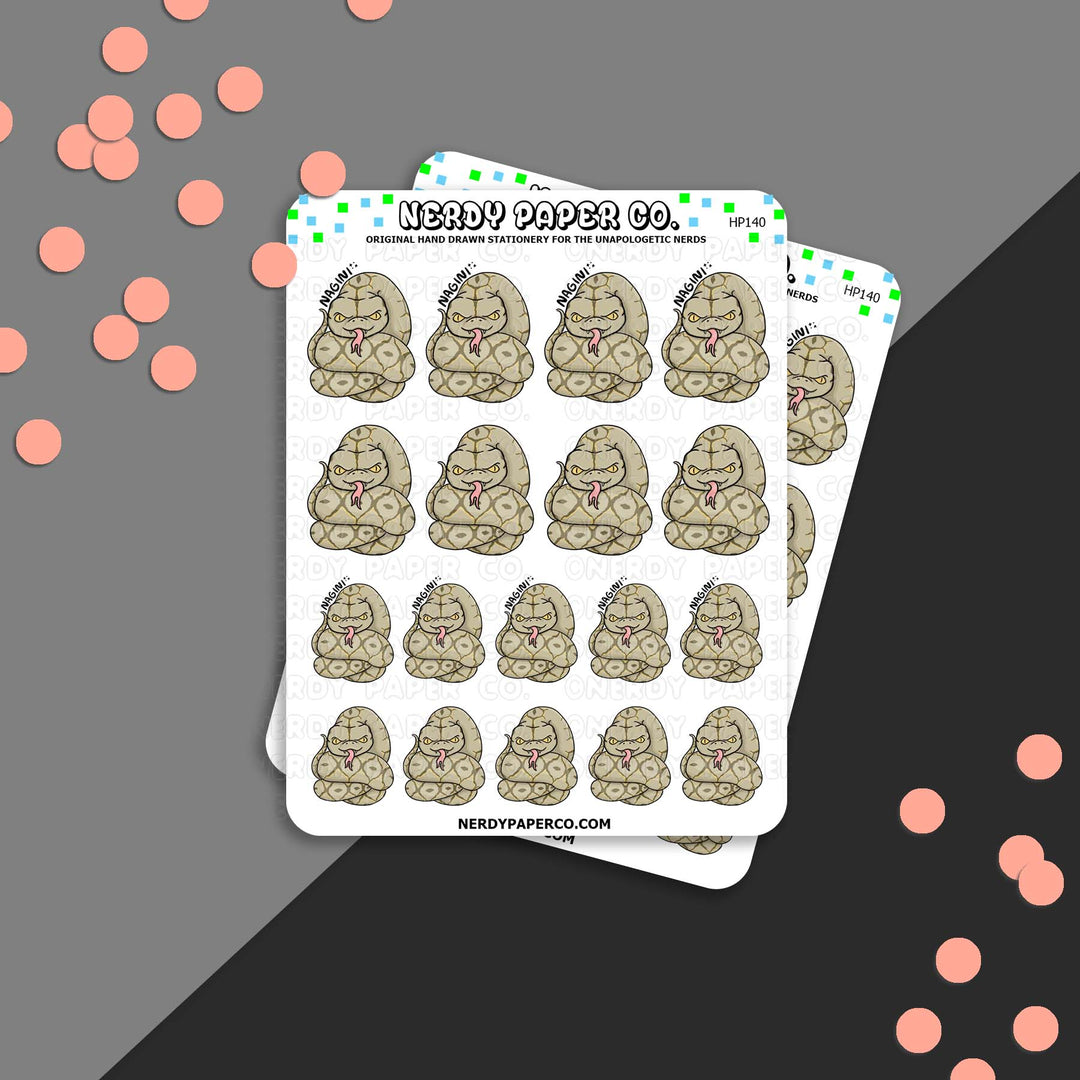 Lonely Snake | Magical Creature - Hand Drawn Vinyl Sticker Sheet - HP140
