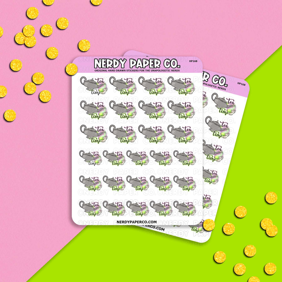 Tea Time - Hand Drawn Planner Stickers- Deco | HP168