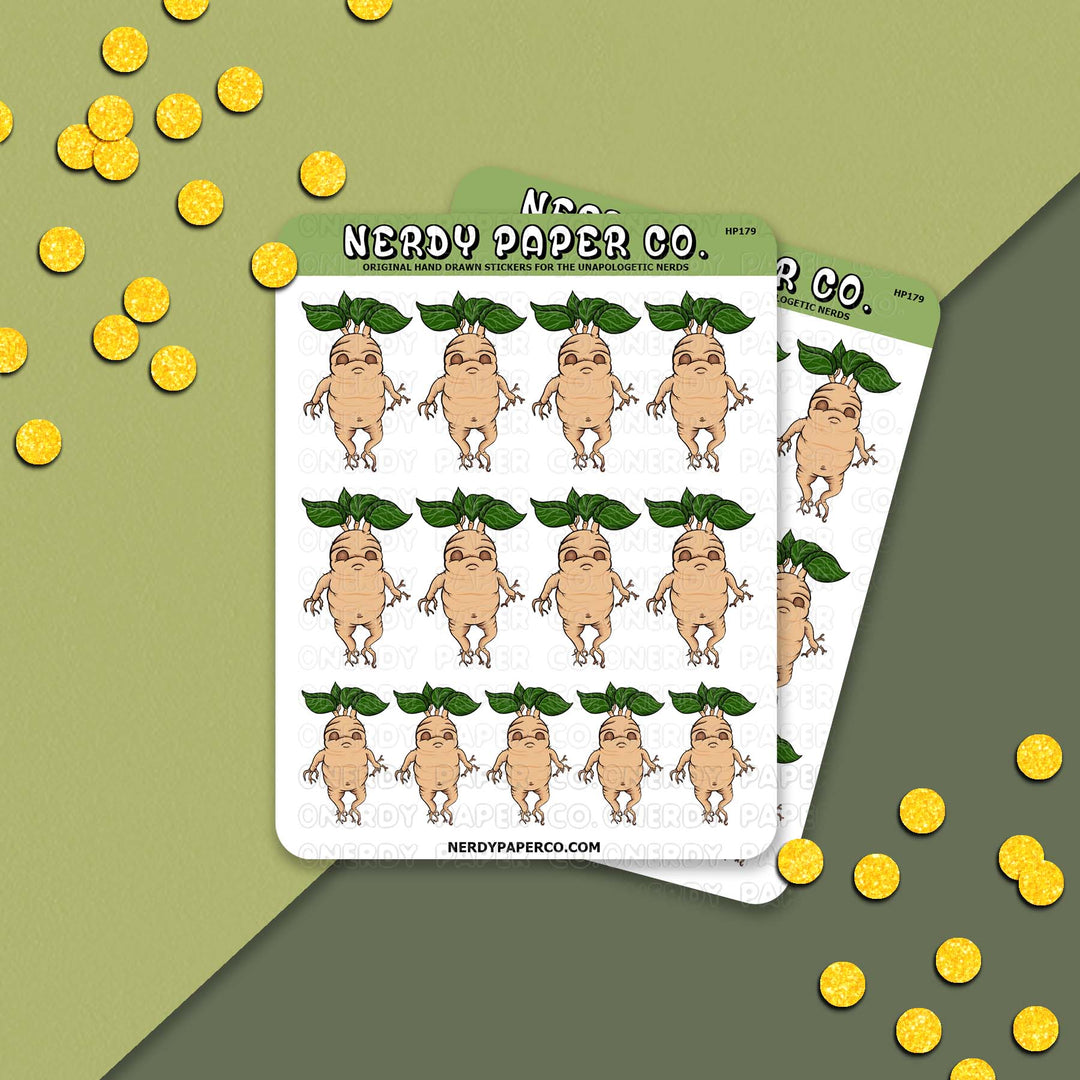 Baby Plant - Hand Drawn Vinyl Sticker Sheet - Deco | HP179