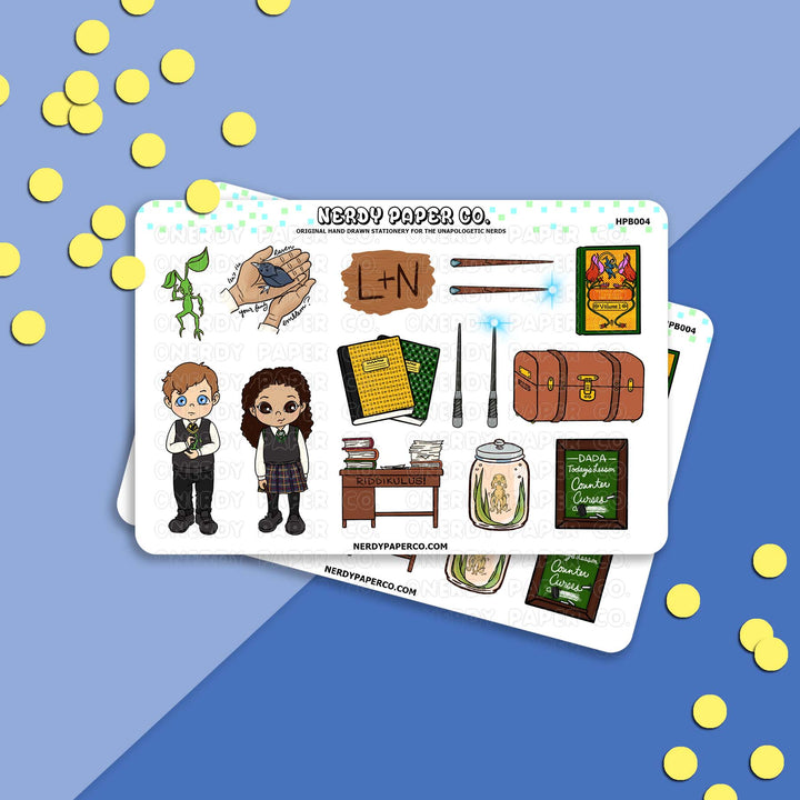 CHILDHOOD SWEETHEARTS | Buddy Sampler - Hand Drawn Vinyl Sticker Sheet - HPB004